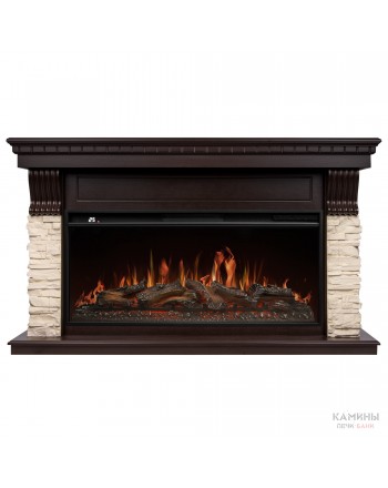 Каминокомплект: Очаг Royal Thermo Aurora RTFP/P-AR40LS, портал Michigan 42/40/36, кам. мол., шп. тем