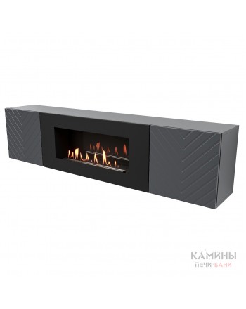 Тумба с биокамином Firelight BFP-P1700V графит