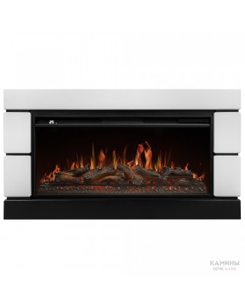 Каминокомплект: Очаг Royal Thermo Aurora RTFP/P-AR40LS, портал Moderno 42/40/36, белый