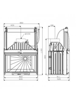 Топка Cheminees Philippe 844-2 PR