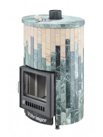 Печь для бани Ферингер Уют ПФ 25 Змеевик+"Окаменевшее дерево"