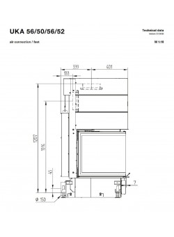 Каминная топка Hoxter UKA 56/50/56/52h