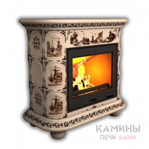 Изразцовый камин Прованс КимрПечь пристенный Художественный Изразцовый камин Прованс КимрПечь пристенный Художественный