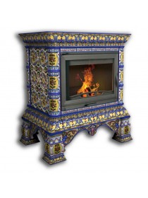 Изразцовый камин Кострома пристенный Роспись