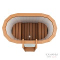 Овальная купель с пластиковой вставкой высота 1 метр Овальная купель с пластиковой вставкой высота 1 метр