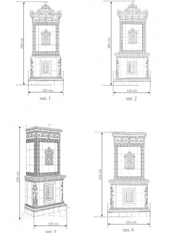 Изразцовый камин Искусство модерн