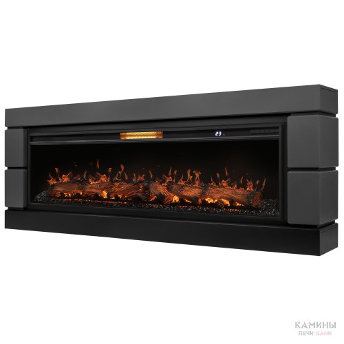 Каминокомплект: Очаг Royal Thermo Aurora RTFP/P-AR60LS, портал Moderno 60, графит Каминокомплект: Очаг Royal Thermo Aurora RTFP/P-AR60LS, портал Moderno 60, графит