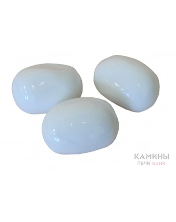 Декоративные керамические камни белые 14 шт (ZeFire)