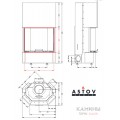 Каминная топка АСТОВ ПП 6957 Каминная топка АСТОВ ПП 6957