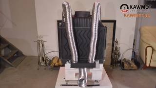 Горение каминной топки KAWMET W17 EKO 16.1 кВт