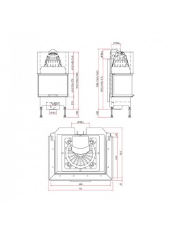 Каминная топка Schmid Ekko U 67(45)h