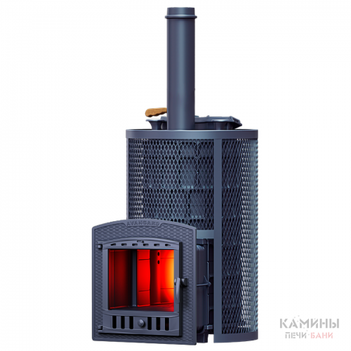 Печь Авангард ЗК 40 (П2) Pro Ураган в круглой сетке