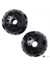 Шары черные с отверстиями трех размеров 2 шт (ZeFire)