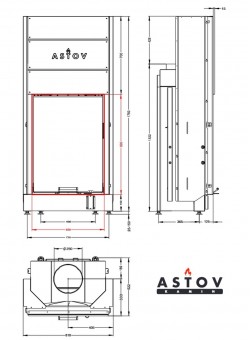 Каминная топка АСТОВ ПС 6590