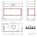 Каминная топка АСТОВ П2С 14057 L/P Каминная топка АСТОВ П2С 14057 L/P