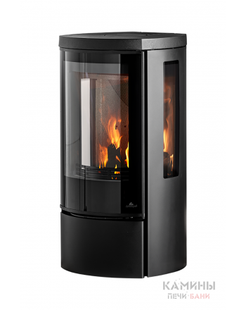 Печь-камин Jydepejsen Cozy Modern Low с боковым стеклом