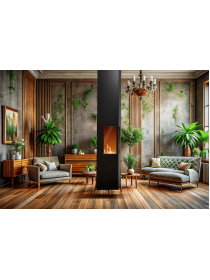 Пристенный камин AVES 14 БЕРГАМО