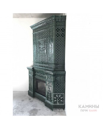 Комплект каминной облицовки Альбион. Цвет: Изумруд