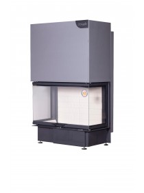 Каминная топка ДЕЛЬТА 1000 три стекла принтинг