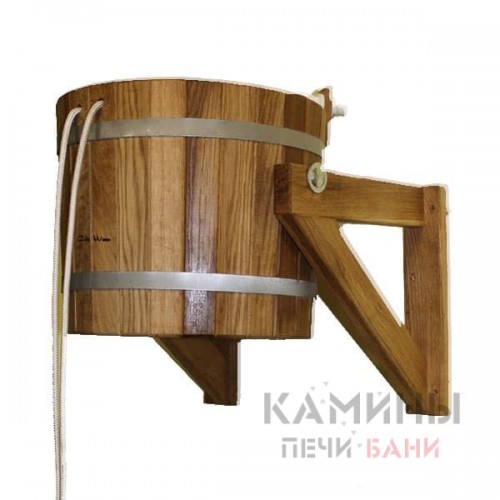 Обливное ведро City Wood 20 л с пластиковой вставкой