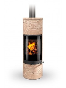 Печь-камин Romotop стальная Soria 04 песчаник