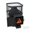 Чугунная банная печь Сибирь-24 с универсальной чугунной топочной дверцей Чугунная банная печь Сибирь-24 с универсальной чугунной топочной дверцей