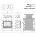 Изразцовый камин Медальон КимрПечь пристенный двухъярусный Художественный Изразцовый камин Медальон КимрПечь пристенный двухъярусный Художественный