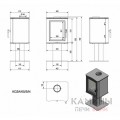 Печь-камин Kratki Koza/K5/S/N