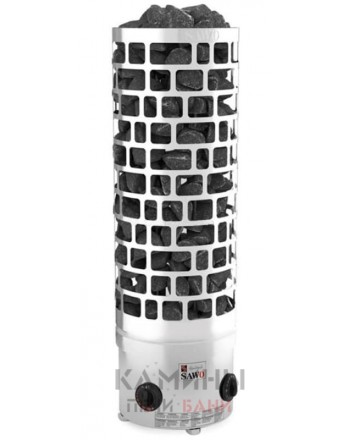 Печь для бани SAWO Aries Круглая 10,5 кВт встроенный блок