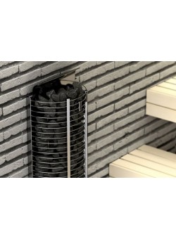 Печь для бани SAWO Tower напольная пристенная, 18,0 кВт, нерж. сталь, артикул TH12-180NS-WL-P, выносной пульт (пульт и блок мощности докупаются отдельно)