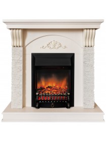 Электрокамин Corfino WT с очагом Fobos Lux RC