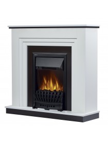 Каминокомплект: Очаг Electrolux Classic EFP/P-1020LS, портал Grado Classic белый, черный