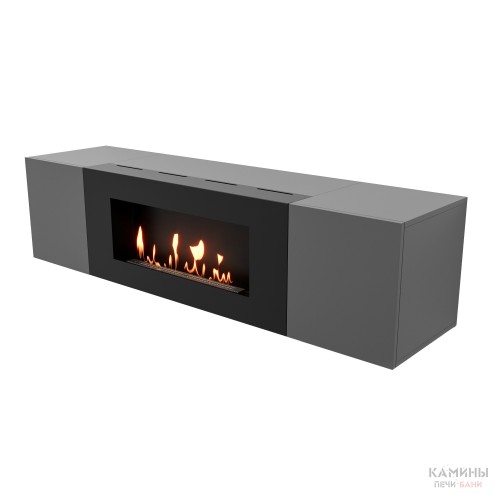 Тумба с биокамином Firelight BFP-P1600 графит Тумба с биокамином Firelight BFP-P1600 графит