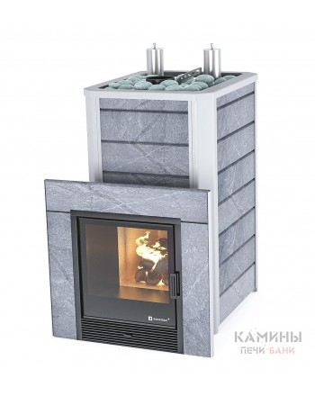 Печь ИзиСтим Ялта 35 К В КАМНЕ