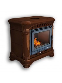 Изразцовый камин Модерн пристенный однотонный В