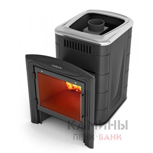  Дровяная печь для бани Термофор Гейзер Мини 2016 Carbon Витра