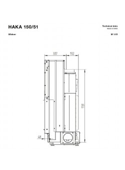 Каминная топка Hoxter HAKA 150/51h