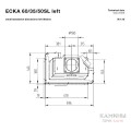 Каминная топка Hoxter ECKA 60/35/50SLh Левосторонняя Каминная топка Hoxter ECKA 60/35/50SLh Левосторонняя