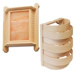 Деревянные абажуры в парилку