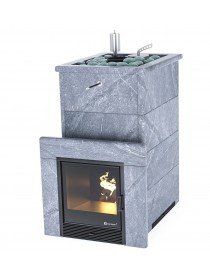 Печь ИзиСтим «ГЕЛЕНДЖИК» В ПОЛНОЦЕННОМ КОЖУХЕ С ОТКРЫТЫМ ВЕРХОМ