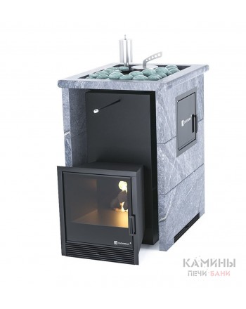 Печь ИзиСтим «АНАПА» М2 В ТРЕХСТОРОННЕМ КОЖУХЕ С ОТКРЫТЫМ ВЕРХОМ