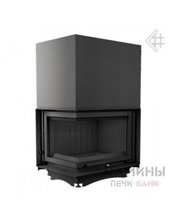 Каминная топка Kratki Zuzia/L/BS/G (угловое стекло слева, гильотина)