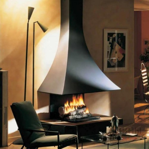 Пристенный открытый закрытый камин Julietta 985 JC Bordelet 