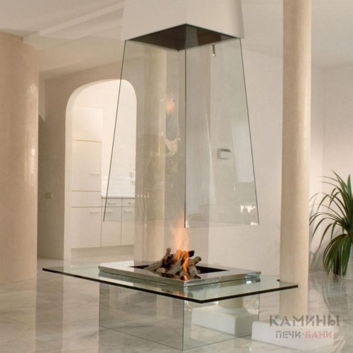 Центральный пирамидальный камин CV007 Bloch Design