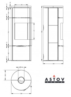 Камин Астов R1.0 L K