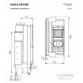 Каминная топка Hoxter HAKA 89/45Wh с водяным контуром
