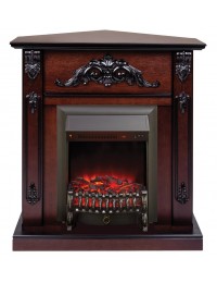 Электрокамин Anita Corner (угловой) AO с Fobos Lux Black RC