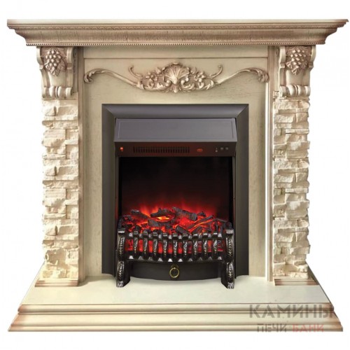 Электрокамин Patricia WT с очагом Fobos Lux BL RC Электрокамин Patricia WT с очагом Fobos Lux BL RC
