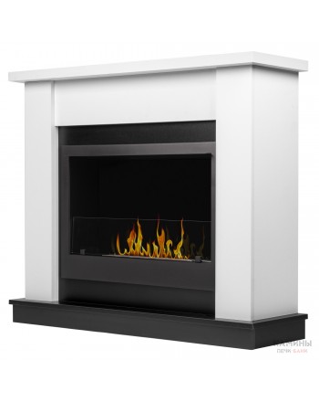 Каминокомплект: Биокамин Firelight BFP/P-2520, портал Canto 25 белый