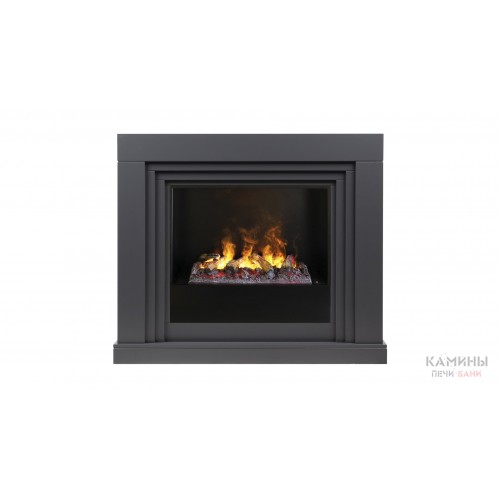 Электрокамин Stanley 26 GR с очагом 3D Cassette 630 + Black вставка